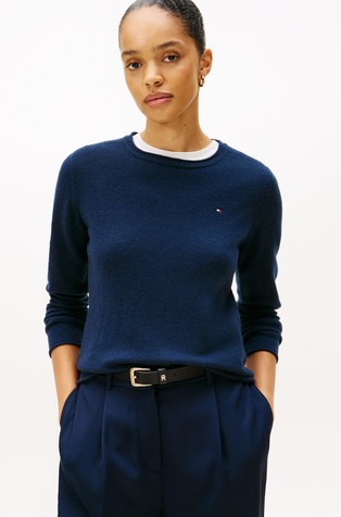 Vuneni pulover s okruglim izrezom