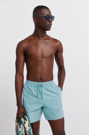 Plain swimwear with drawstring