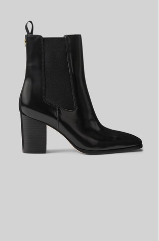 Raelynn Glazed Leather Bootie
