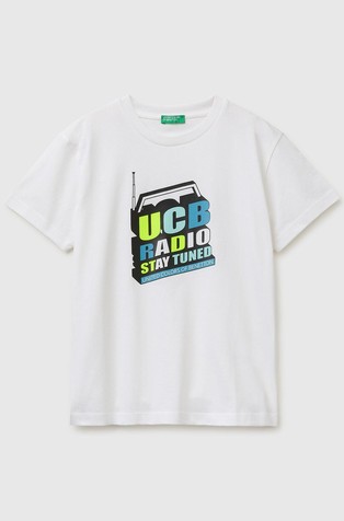 Organic cotton T-shirt with logo print