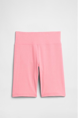 Kids Pull-On Ribbed Bike Shorts