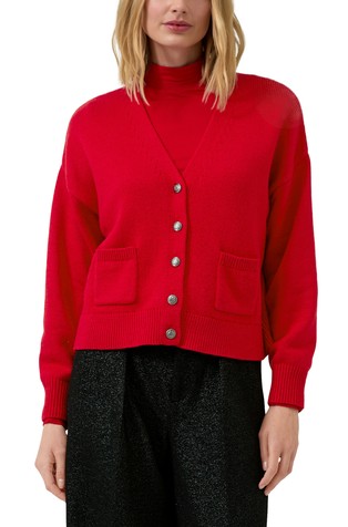 Kardigan s V-izrezom i džepovima