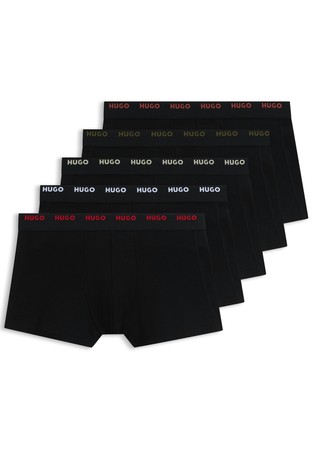 Five-pack of trunks in stretch cotton
