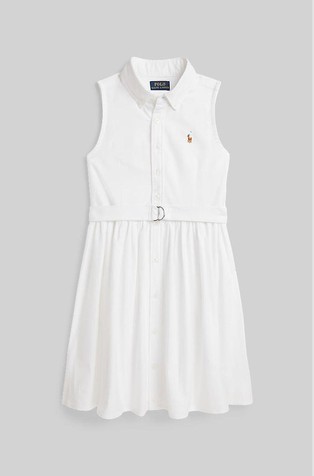 Oxford pamučna košulja-haljina s remenom