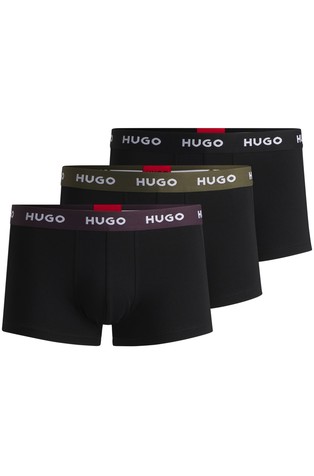 Paket od 3 para bokserica od rastezljivog pamuka s logo obrubom