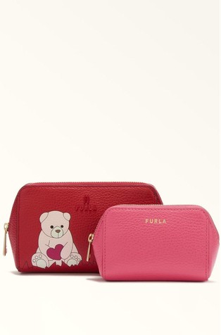 Komplet od 2 kožne kozmetičke torbice