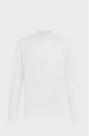 Fino pleten vuneni pulover s povišenim ovratnikom