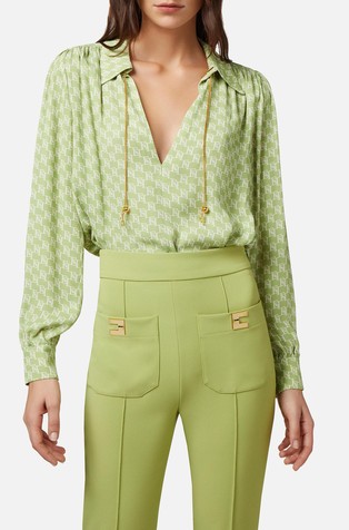 Košulja od žoržeta s uzorkom logotipa