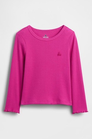 Rebrasta majica dugih rukava za djecu djevojčice