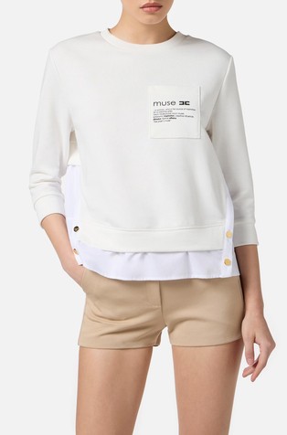 Pulover s umetkom od popelina