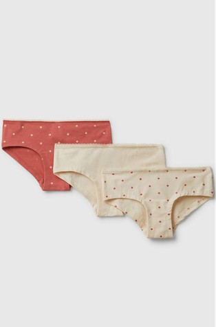 Paket od 3 para gaćica od elastičnog pamuka