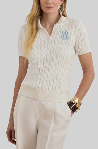 Pletena polo majica kratkih rukava