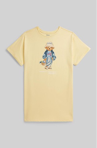Polo Bear Cotton Jersey Dress