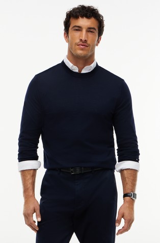 New York Label pleten vuneni pulover