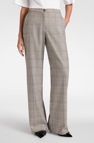 Always Myself široke karirane hlače