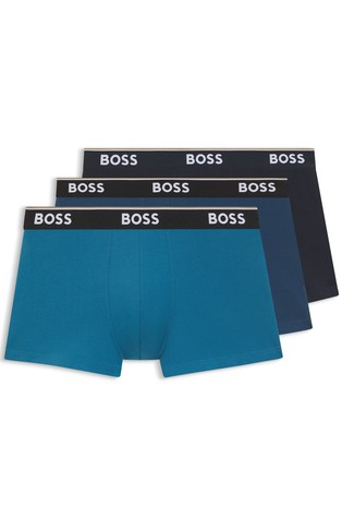 Paket od 3 para bokserica od rastezljivog pamuka s logo obrubom