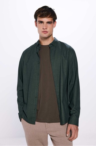 Pamučna košulja s dvobojnom dobby strukturom