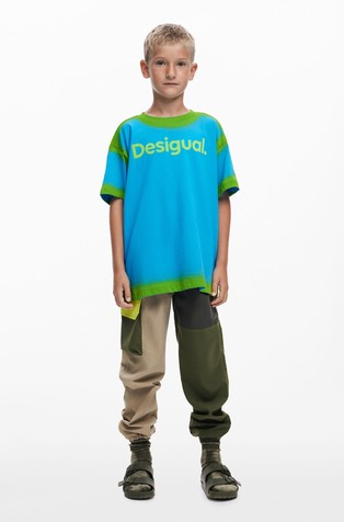 Majica kratkih rukava s raznobojnim blokovima