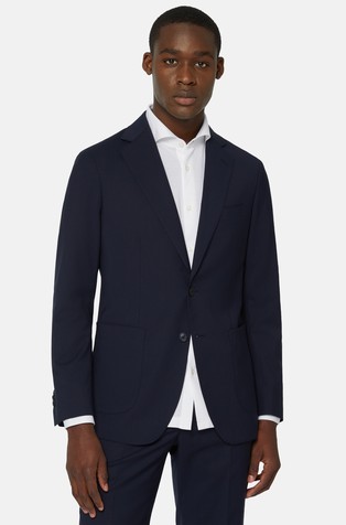 Wool single-breasted blazer