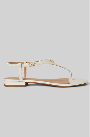 Everley II Crosshatch Leather Sandal