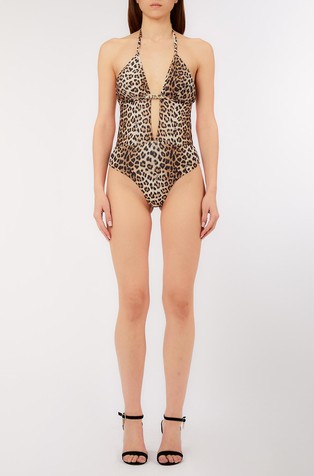Jednodijelni kupaći kostim sa životinjskim uzorkom