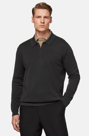 Pletena polo majica od merino vune