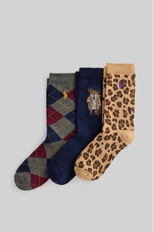 Polo Bear paket od 3 para čarapa