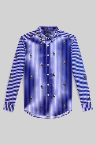 Polo Bear prugasta pamučna košulja