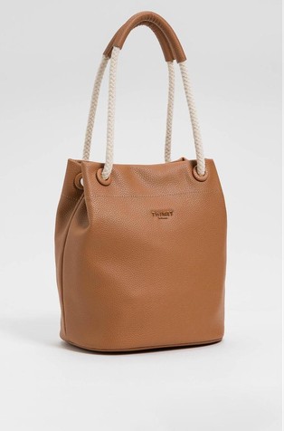 Bucket bag in faux-leather