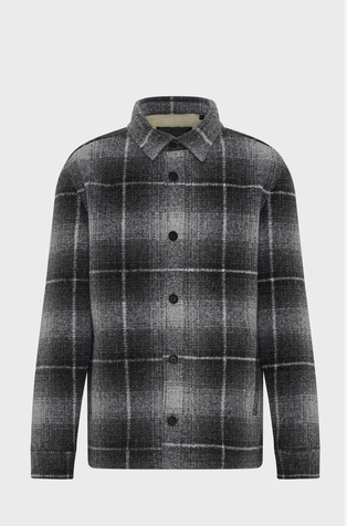 Karirana košulja-jakna s krznenom podstavom