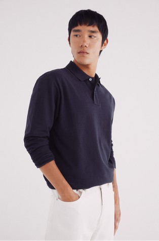 Regular fit piké polo majica dugih rukava