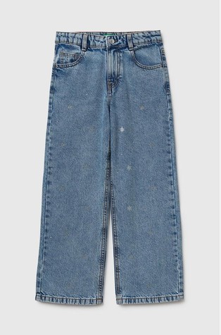 Straight fit jeans hlače s ukrasnim kamenčićima