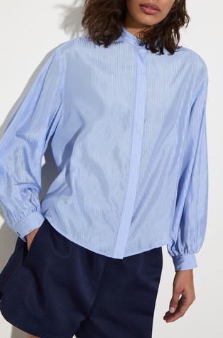 Striped viscose shirt