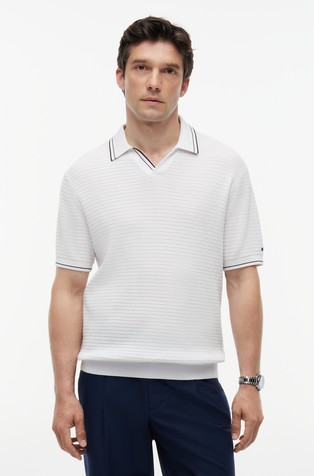 New York Label Short-sleeved Polo Shirt