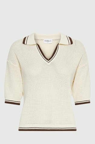 Pletena pamučna polo majica kratih rukava