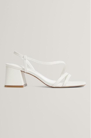 Kožne sandale s petom