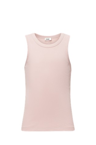 Ribbed tank top in cotton