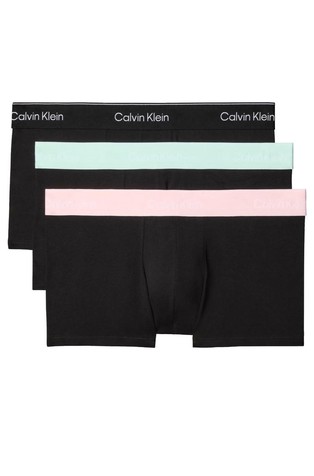 3 Pack Low Rise Trunks - Icon Cotton Stretch