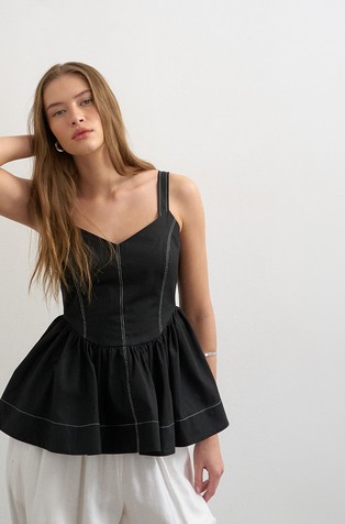 TSMIRANDA top z volanom