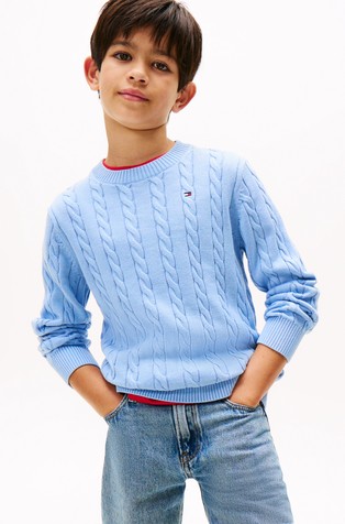 Pleten pamučni pulover