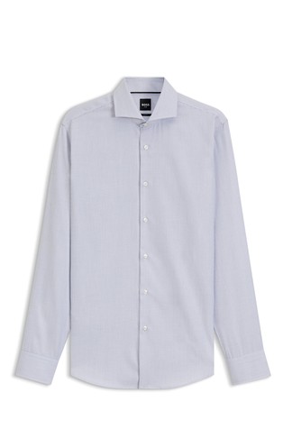 Slim fit pamučna košulja otporna na gužvanje