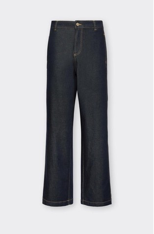 Straight fit jeans hlače s blago zvonastim nogavicama