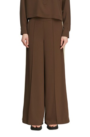 Široke hlače s kontrastnim prugama