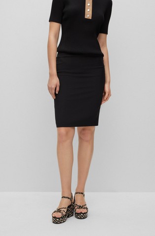 Slim fit suknja od djevičanske vune