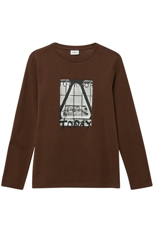 Pamučna majica dugih rukava s otiskom