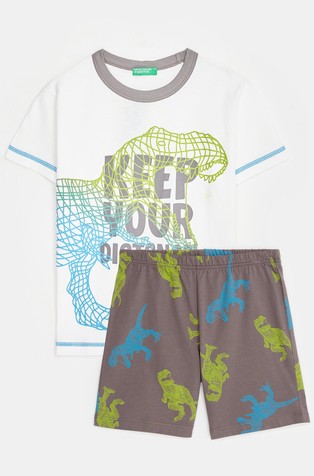 Pamučna pidžama s otiskom dinosaura