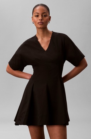 Mini haljina od pamučnog popelina