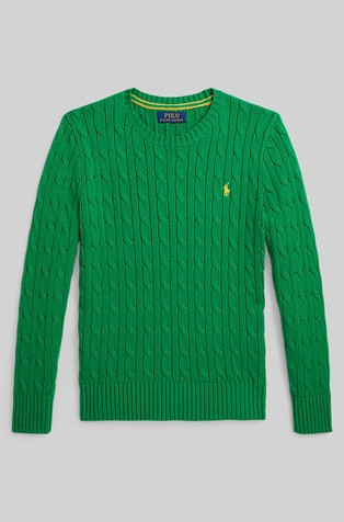 Strukturirano pleten pamučni pulover