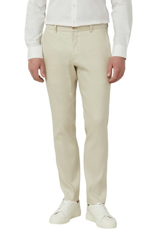 S.o pure suit trousers in stretchy linen blend