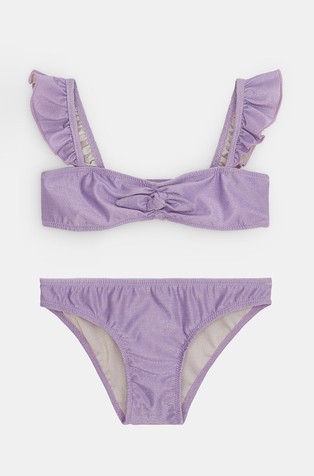 Svjetlucav dvodijelni kupaći kostim s volančićima